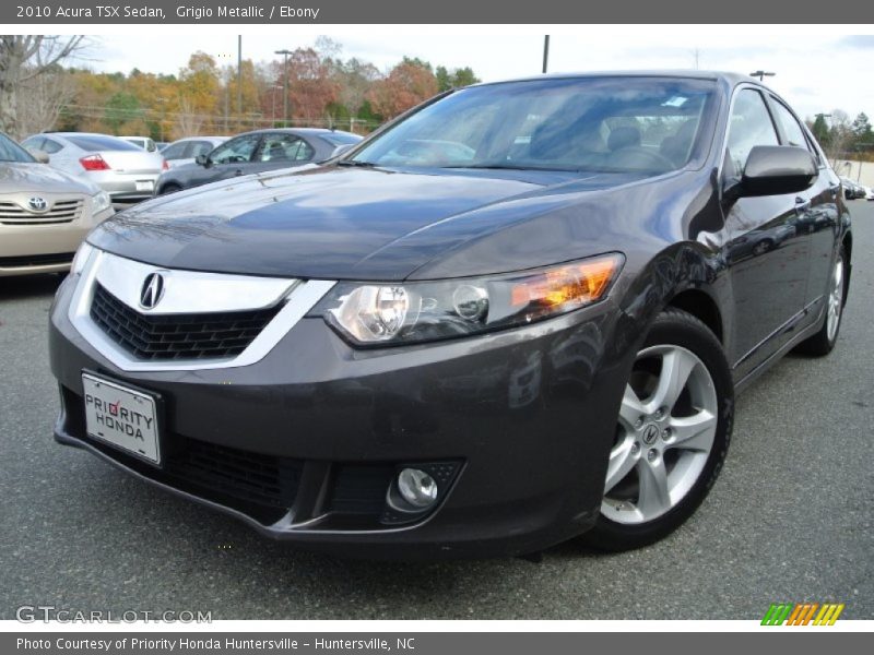 Grigio Metallic / Ebony 2010 Acura TSX Sedan