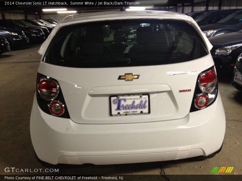 Summit White / Jet Black/Dark Titanium 2014 Chevrolet Sonic LT Hatchback