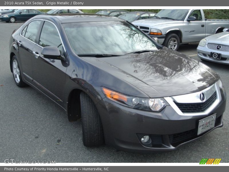 Grigio Metallic / Ebony 2010 Acura TSX Sedan