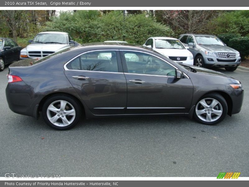 Grigio Metallic / Ebony 2010 Acura TSX Sedan
