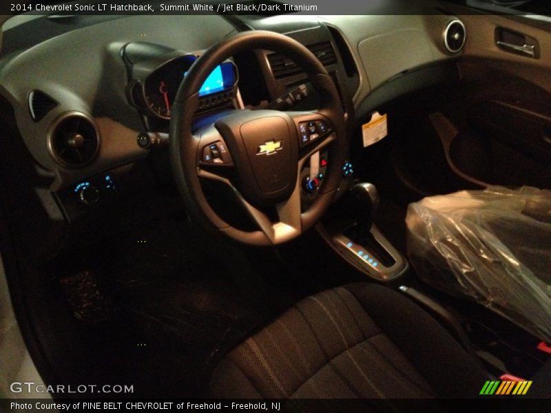 Summit White / Jet Black/Dark Titanium 2014 Chevrolet Sonic LT Hatchback