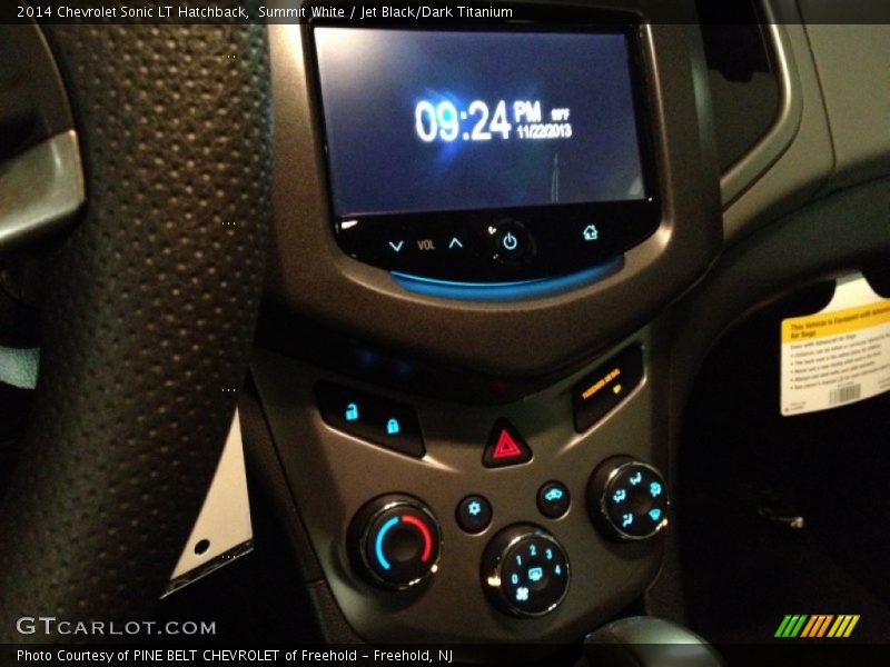 Summit White / Jet Black/Dark Titanium 2014 Chevrolet Sonic LT Hatchback