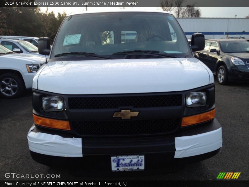 Summit White / Medium Pewter 2014 Chevrolet Express 1500 Cargo WT