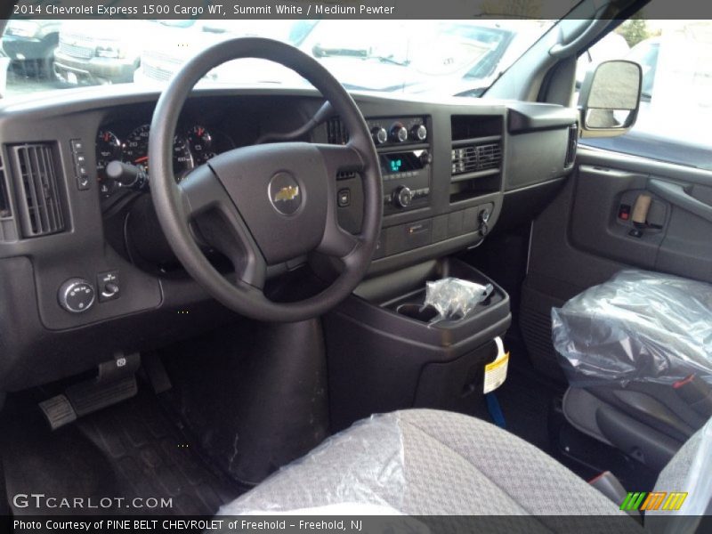 Summit White / Medium Pewter 2014 Chevrolet Express 1500 Cargo WT