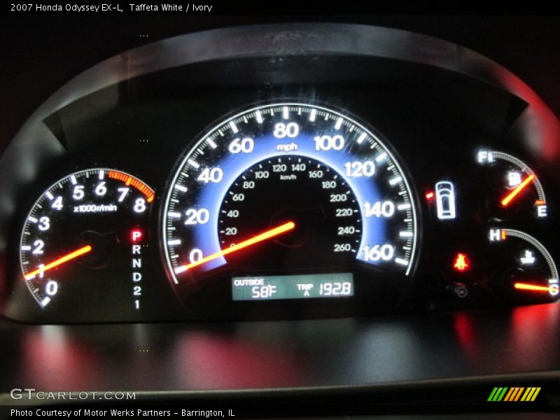 Taffeta White / Ivory 2007 Honda Odyssey EX-L