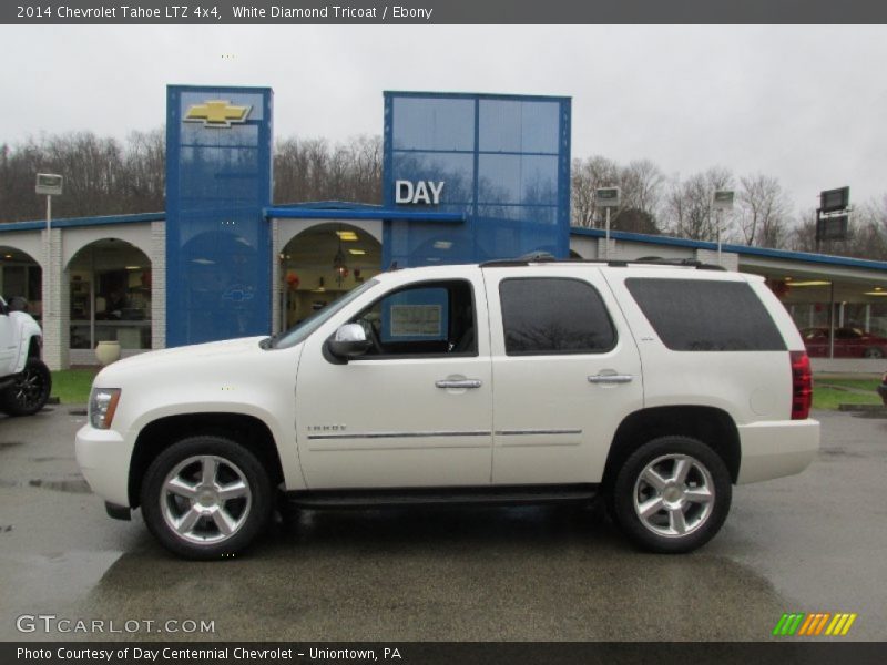 White Diamond Tricoat / Ebony 2014 Chevrolet Tahoe LTZ 4x4