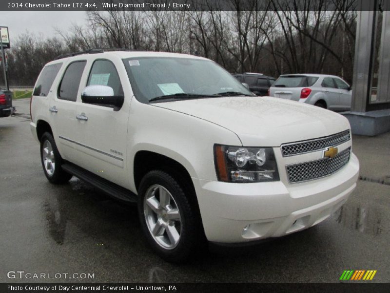 White Diamond Tricoat / Ebony 2014 Chevrolet Tahoe LTZ 4x4