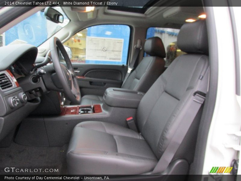 White Diamond Tricoat / Ebony 2014 Chevrolet Tahoe LTZ 4x4