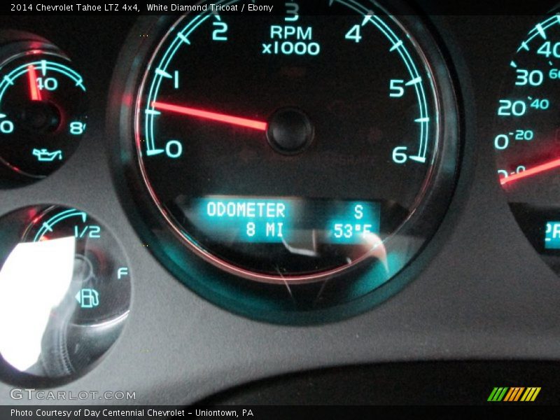 White Diamond Tricoat / Ebony 2014 Chevrolet Tahoe LTZ 4x4