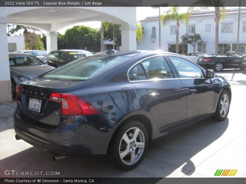 Caspian Blue Metallic / Soft Beige 2012 Volvo S60 T5