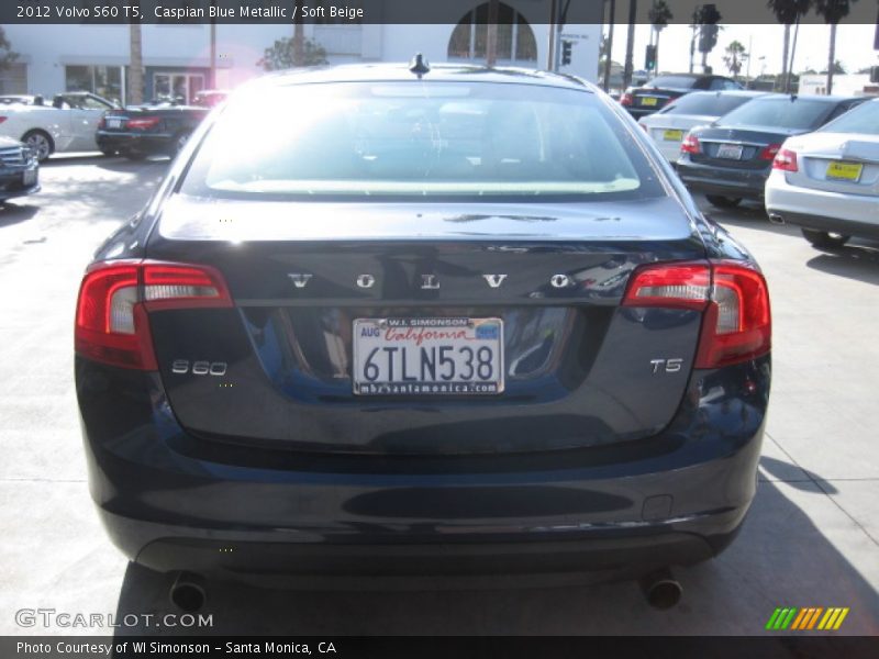 Caspian Blue Metallic / Soft Beige 2012 Volvo S60 T5