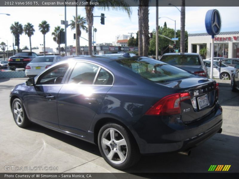 Caspian Blue Metallic / Soft Beige 2012 Volvo S60 T5