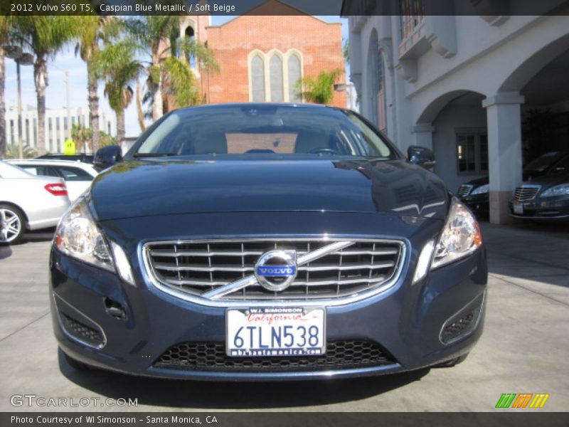 Caspian Blue Metallic / Soft Beige 2012 Volvo S60 T5