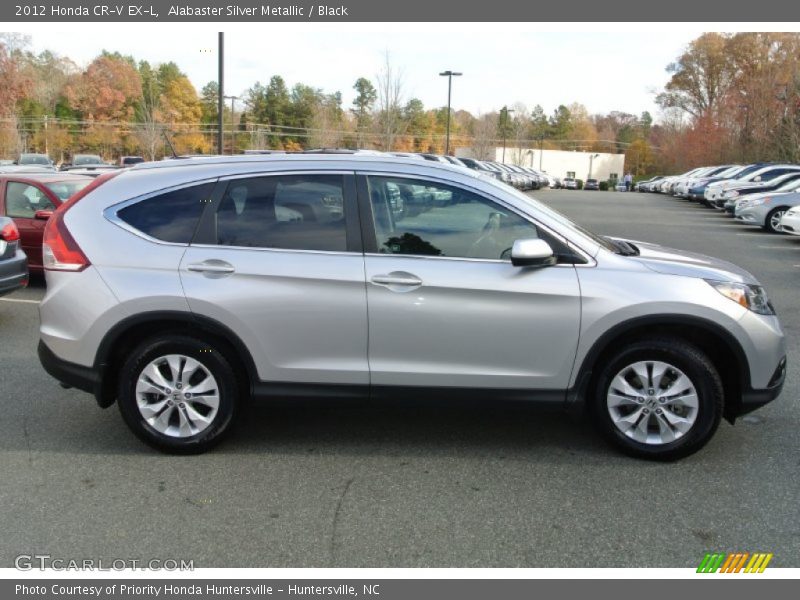 Alabaster Silver Metallic / Black 2012 Honda CR-V EX-L