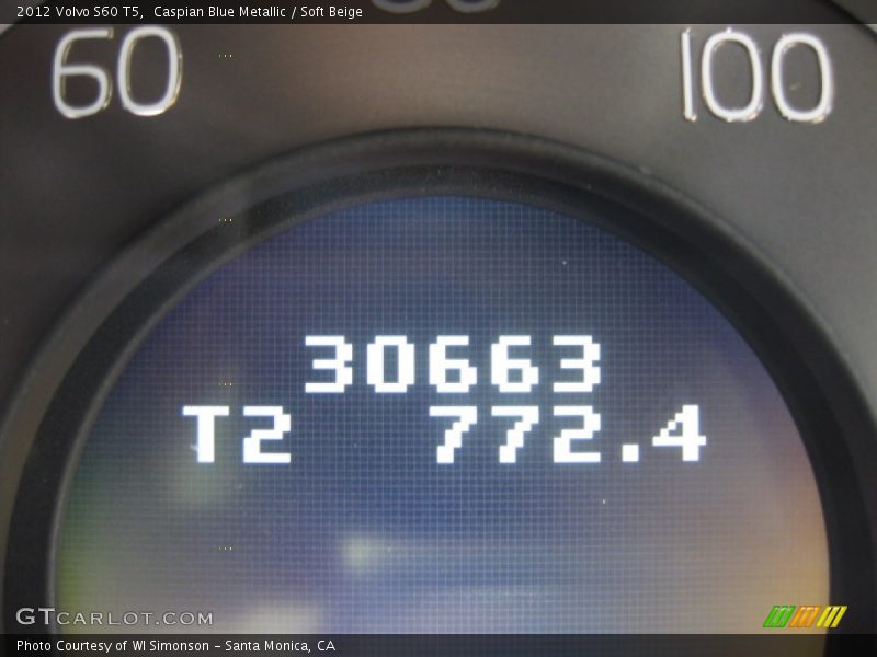 Caspian Blue Metallic / Soft Beige 2012 Volvo S60 T5