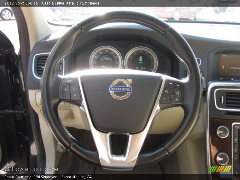 Caspian Blue Metallic / Soft Beige 2012 Volvo S60 T5