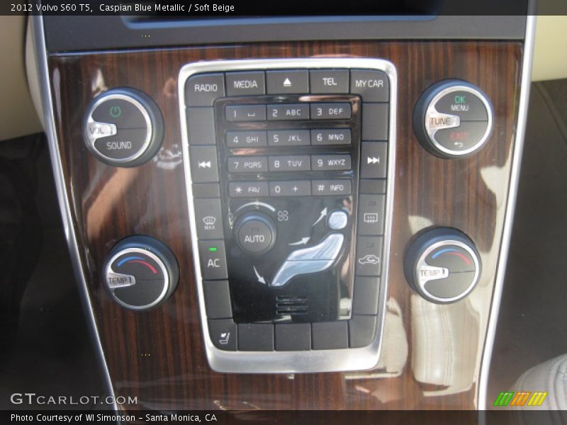 Caspian Blue Metallic / Soft Beige 2012 Volvo S60 T5