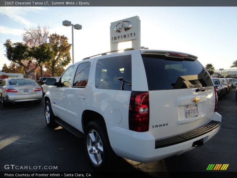 Summit White / Ebony 2007 Chevrolet Tahoe LT
