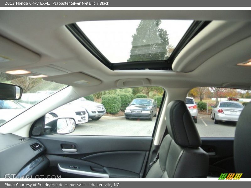 Alabaster Silver Metallic / Black 2012 Honda CR-V EX-L