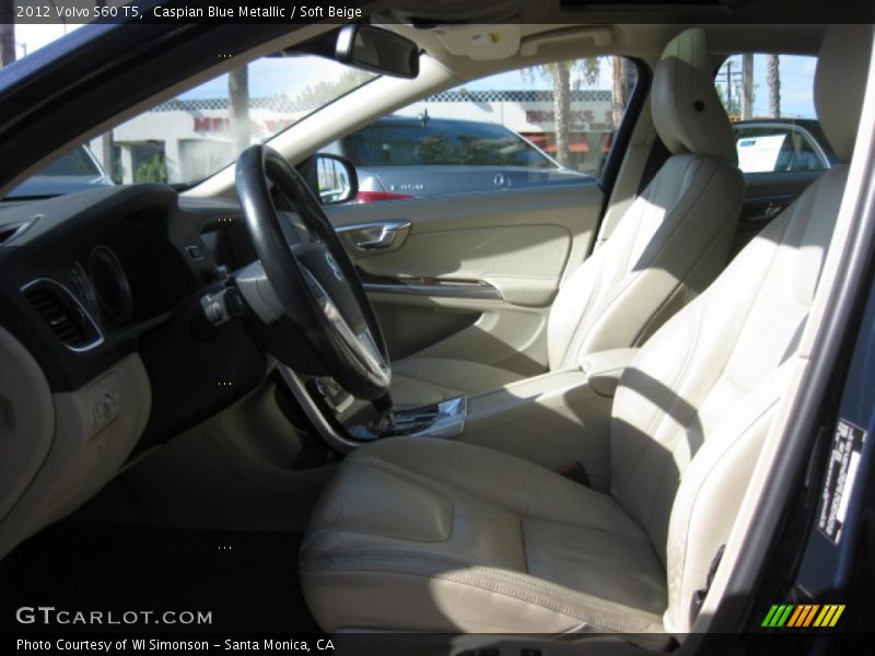 Caspian Blue Metallic / Soft Beige 2012 Volvo S60 T5