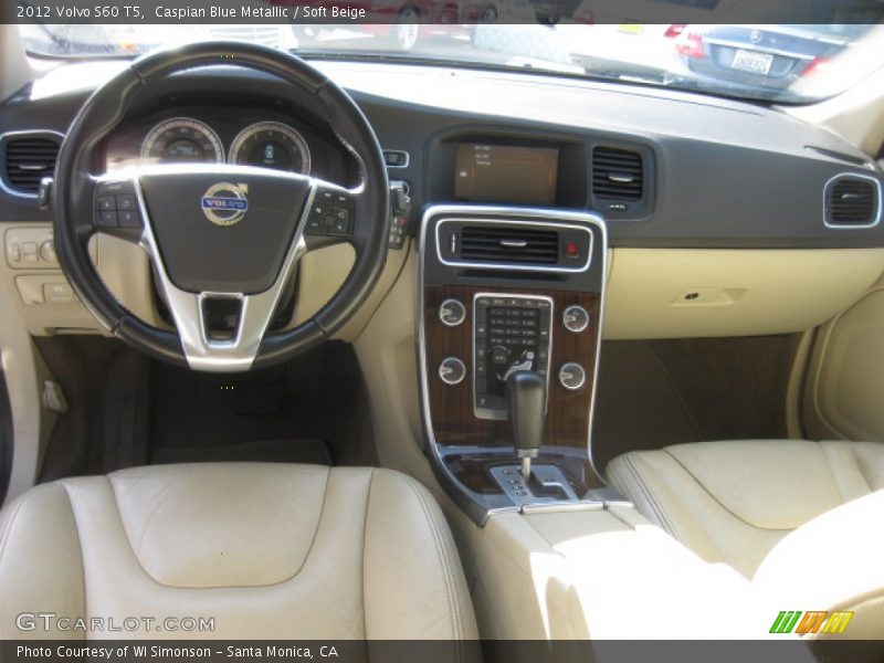 Caspian Blue Metallic / Soft Beige 2012 Volvo S60 T5
