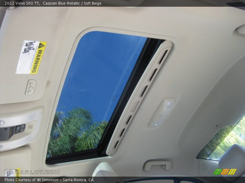 Caspian Blue Metallic / Soft Beige 2012 Volvo S60 T5