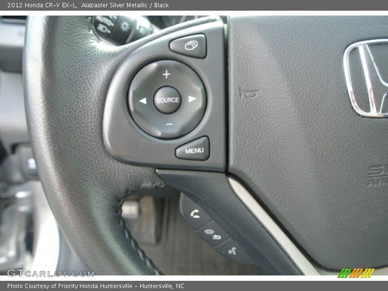 Alabaster Silver Metallic / Black 2012 Honda CR-V EX-L