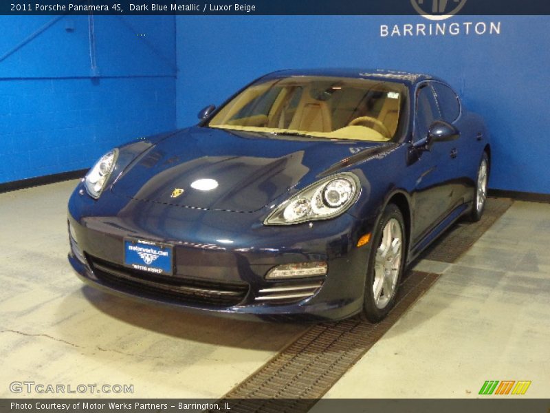 Dark Blue Metallic / Luxor Beige 2011 Porsche Panamera 4S