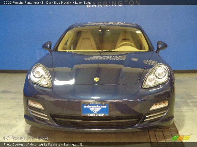 Dark Blue Metallic / Luxor Beige 2011 Porsche Panamera 4S