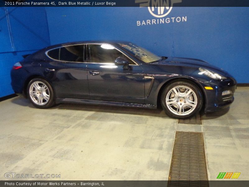 Dark Blue Metallic / Luxor Beige 2011 Porsche Panamera 4S