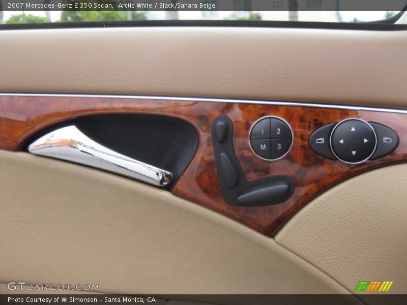 Arctic White / Black/Sahara Beige 2007 Mercedes-Benz E 350 Sedan