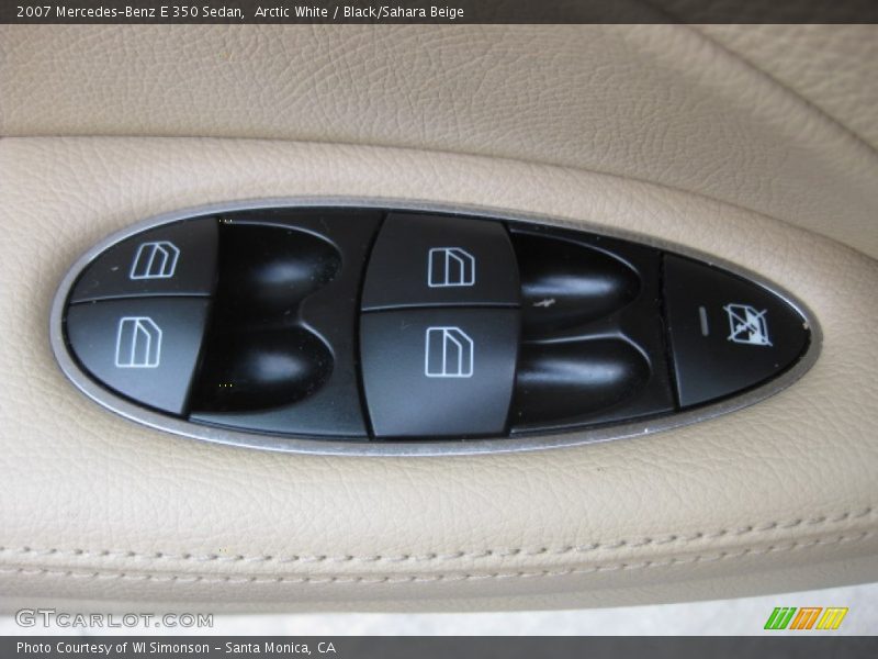 Arctic White / Black/Sahara Beige 2007 Mercedes-Benz E 350 Sedan