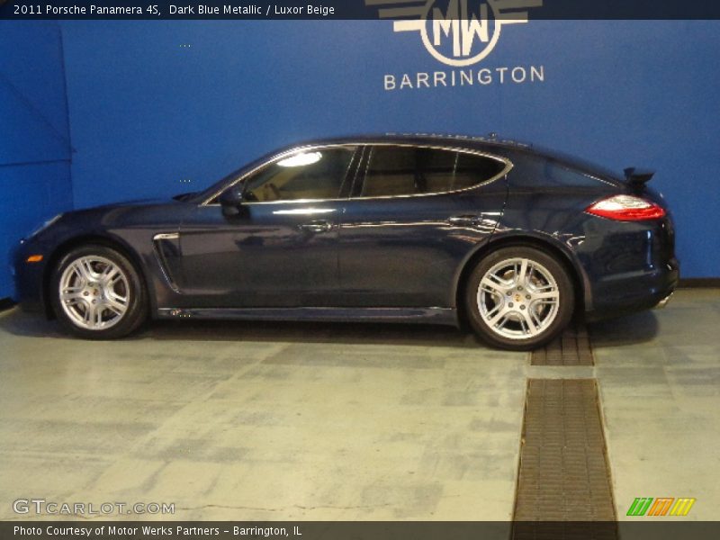 Dark Blue Metallic / Luxor Beige 2011 Porsche Panamera 4S