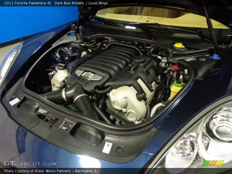Dark Blue Metallic / Luxor Beige 2011 Porsche Panamera 4S