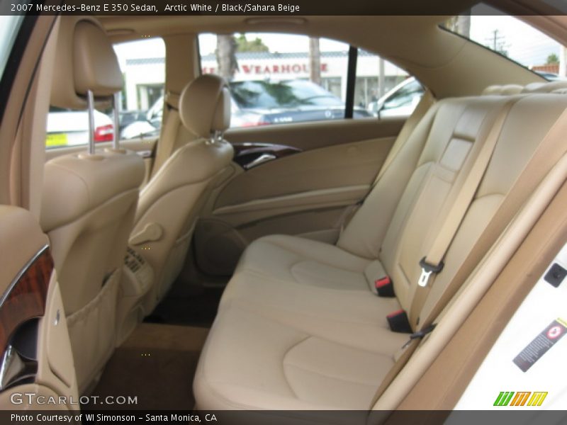 Arctic White / Black/Sahara Beige 2007 Mercedes-Benz E 350 Sedan
