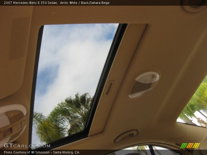 Arctic White / Black/Sahara Beige 2007 Mercedes-Benz E 350 Sedan
