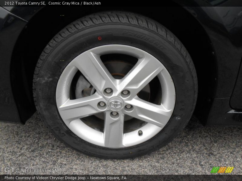 Cosmic Gray Mica / Black/Ash 2012 Toyota Camry SE