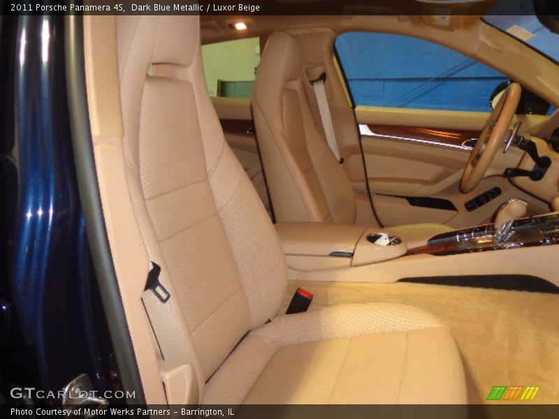 Dark Blue Metallic / Luxor Beige 2011 Porsche Panamera 4S