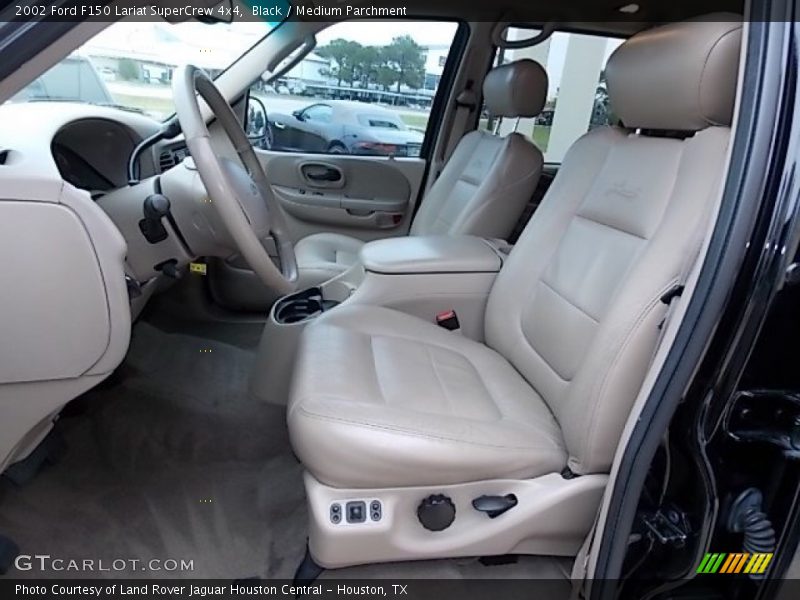 Black / Medium Parchment 2002 Ford F150 Lariat SuperCrew 4x4