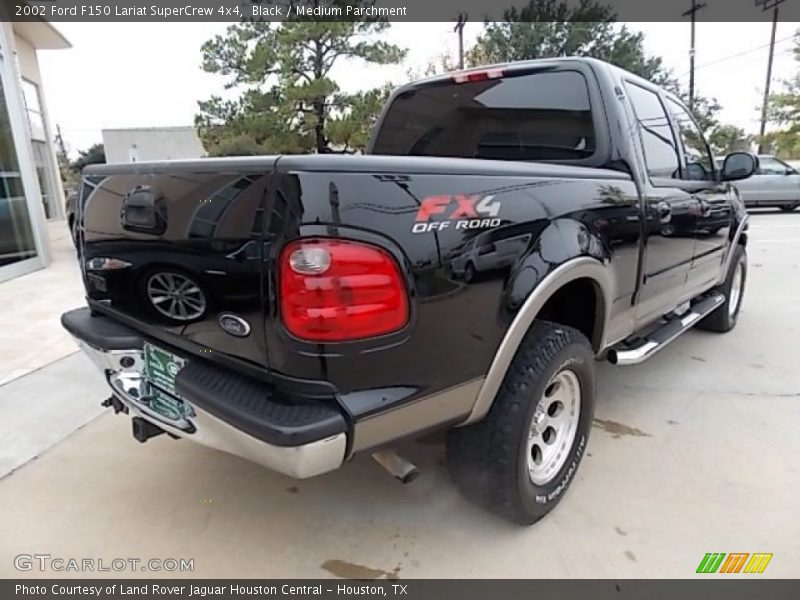 Black / Medium Parchment 2002 Ford F150 Lariat SuperCrew 4x4