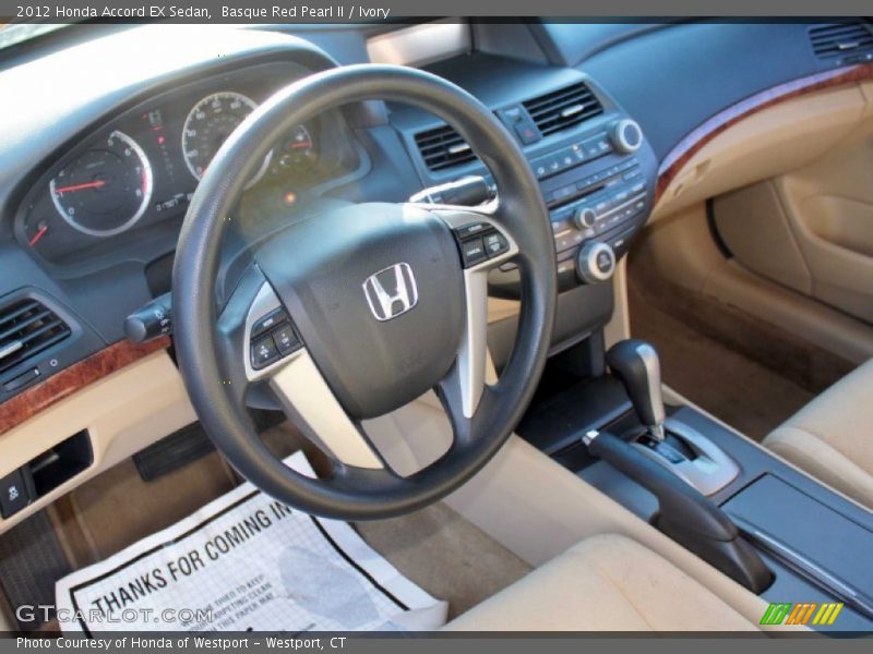 Basque Red Pearl II / Ivory 2012 Honda Accord EX Sedan