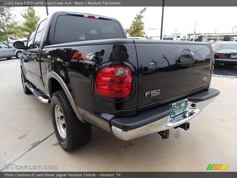 Black / Medium Parchment 2002 Ford F150 Lariat SuperCrew 4x4