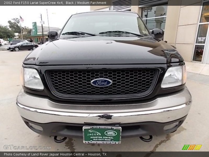 Black / Medium Parchment 2002 Ford F150 Lariat SuperCrew 4x4