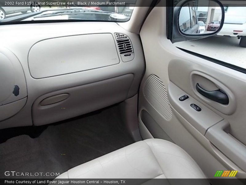 Black / Medium Parchment 2002 Ford F150 Lariat SuperCrew 4x4