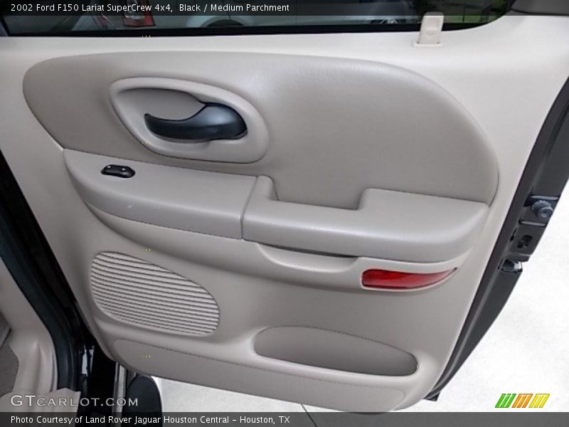 Black / Medium Parchment 2002 Ford F150 Lariat SuperCrew 4x4