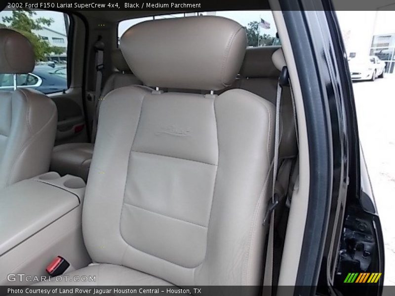 Black / Medium Parchment 2002 Ford F150 Lariat SuperCrew 4x4
