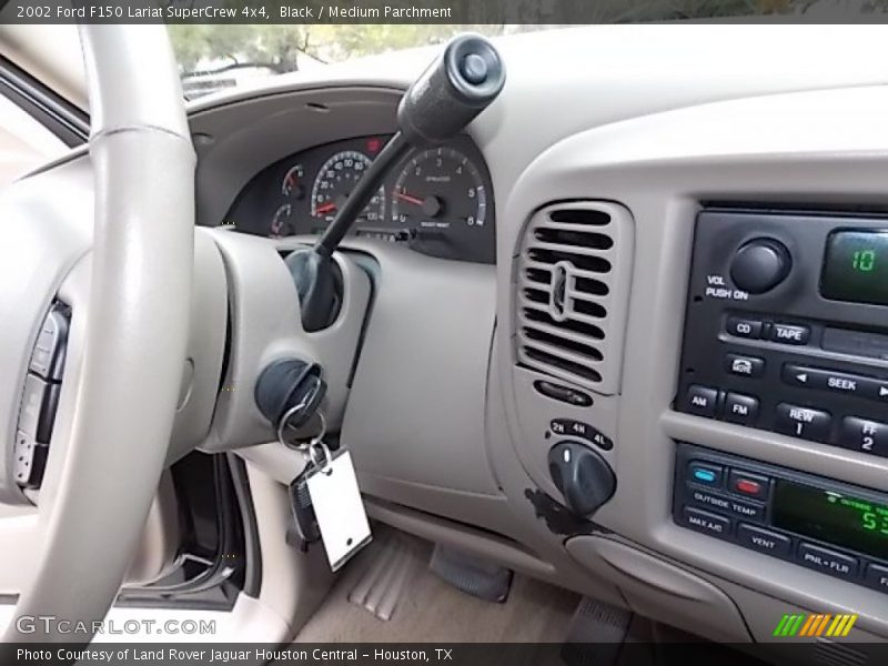 Black / Medium Parchment 2002 Ford F150 Lariat SuperCrew 4x4