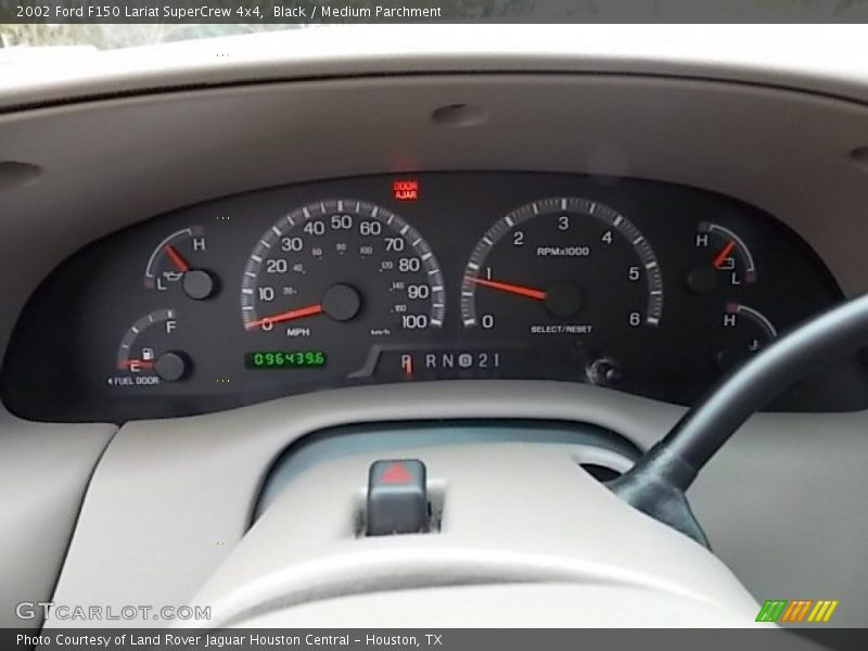 Black / Medium Parchment 2002 Ford F150 Lariat SuperCrew 4x4
