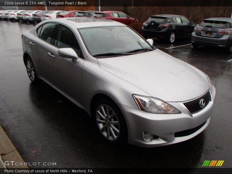 Tungsten Pearl / Black 2009 Lexus IS 250 AWD