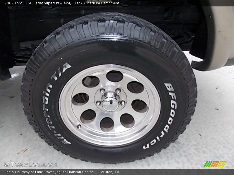 Black / Medium Parchment 2002 Ford F150 Lariat SuperCrew 4x4